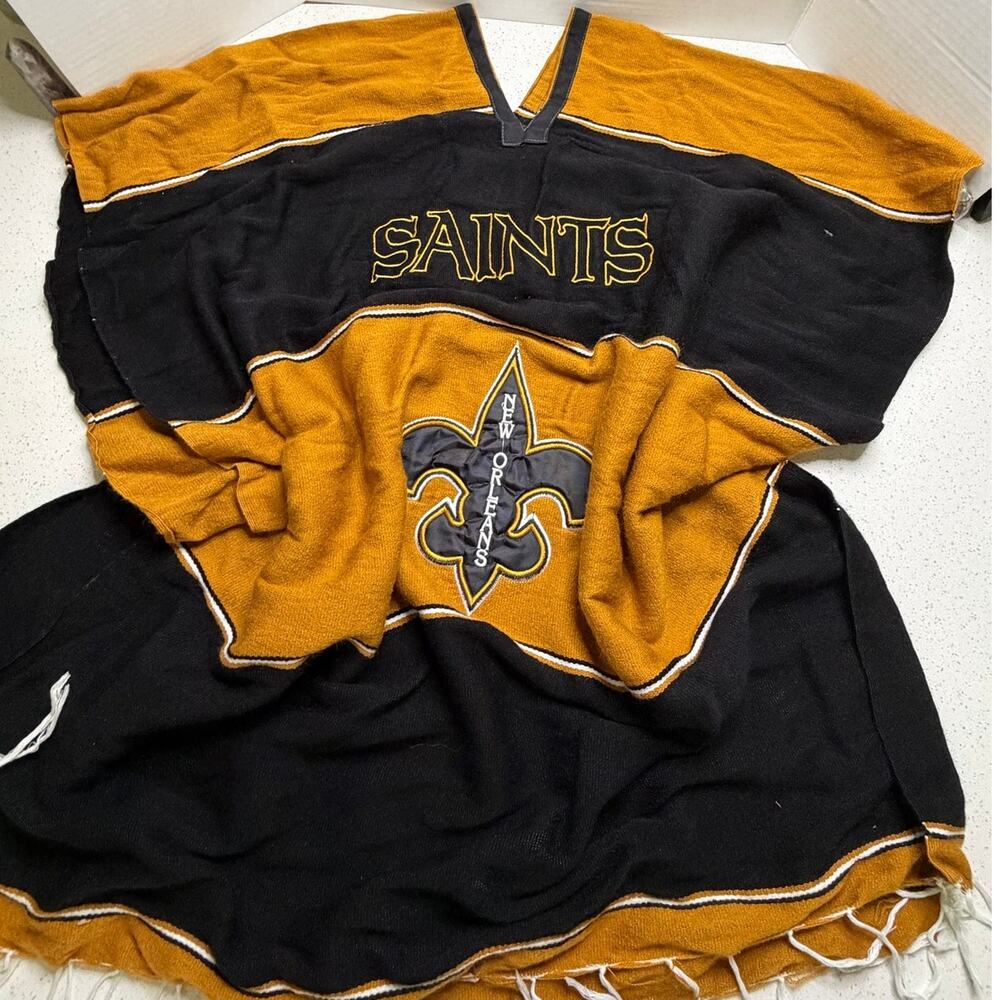 NFL Poncho New Orleans Saints Cotton